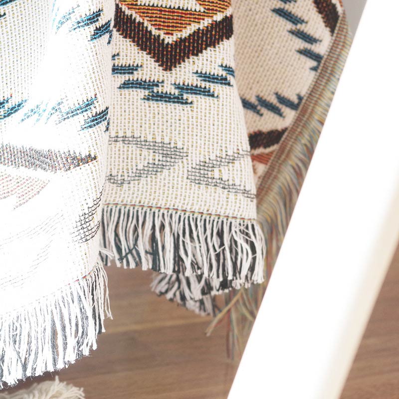 Boho Tassel Camping Blanket