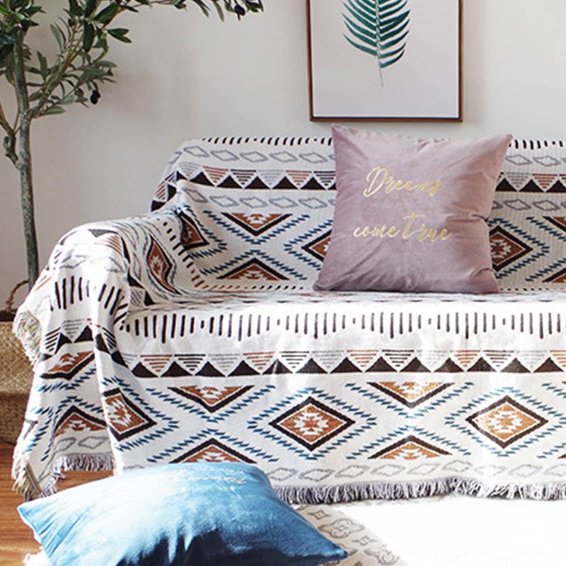 Boho Tassel Camping Blanket