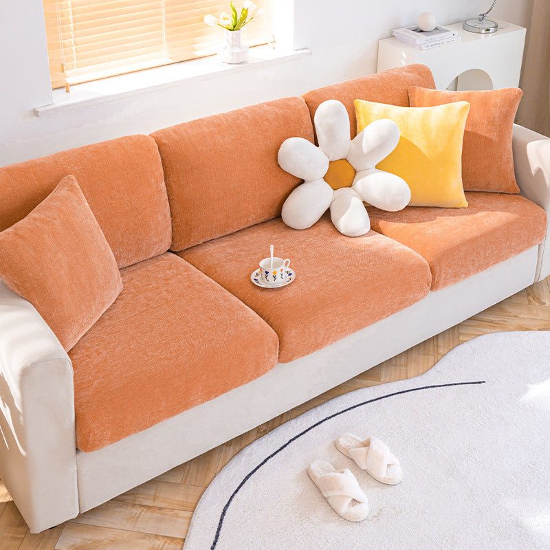 Chenille corner sofa cover / sofa seat cushion cover