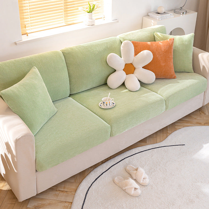 Chenille corner sofa cover / sofa seat cushion cover