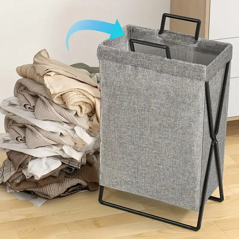 Foldable Laundry Basket with Generous Volume and Moisture Protection