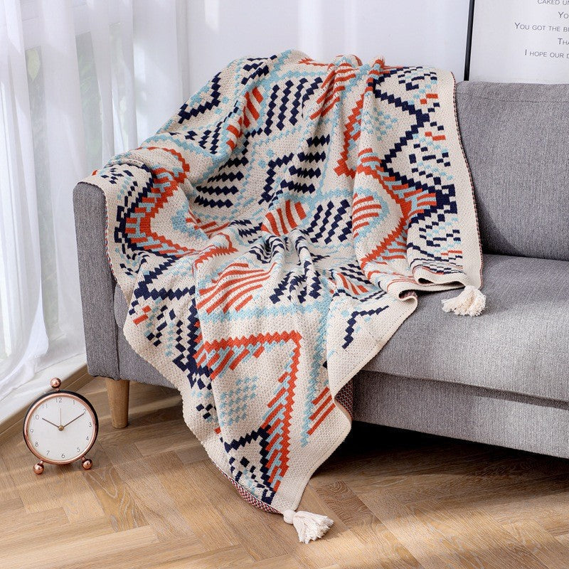 Boho Beach Sunset Blanket