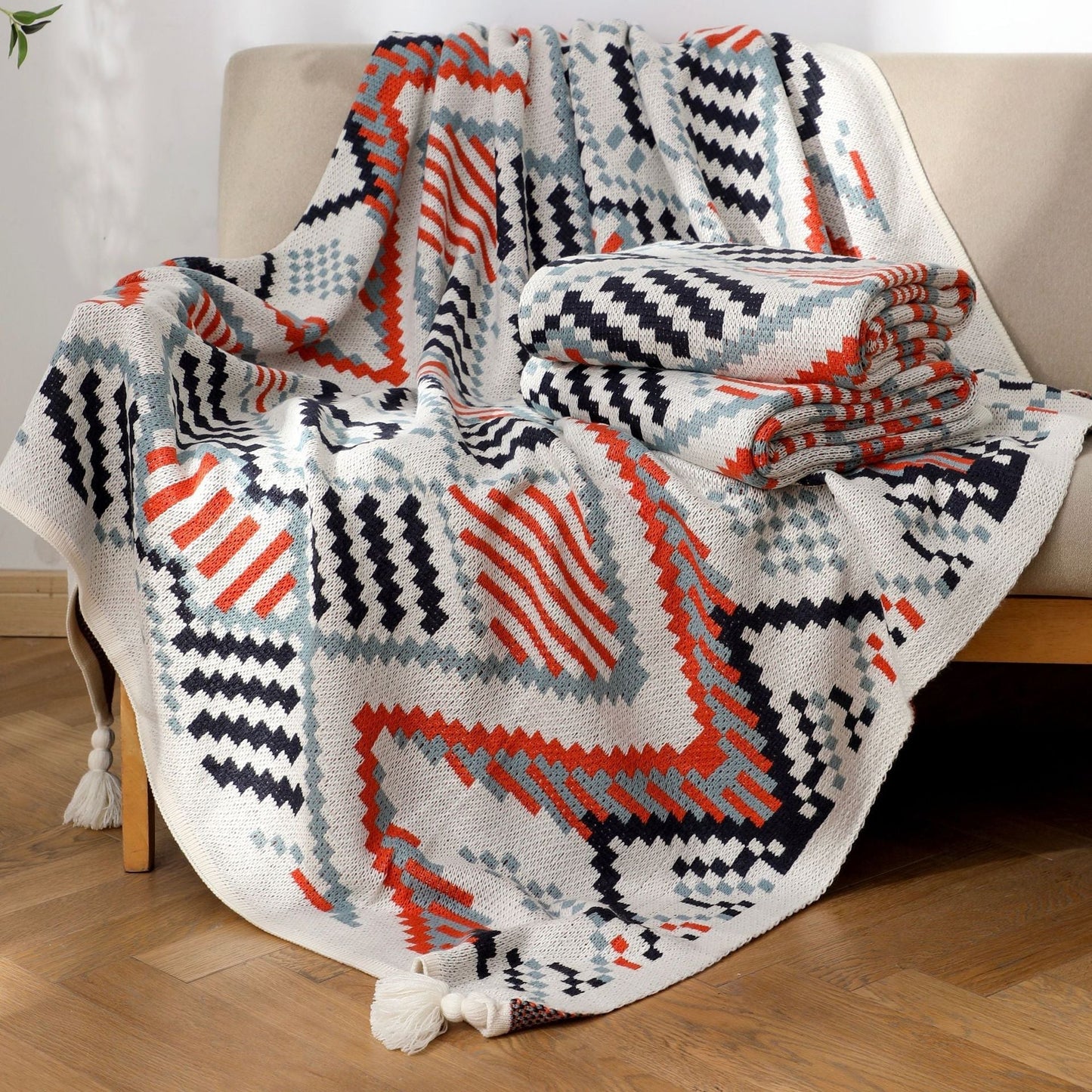 Boho Beach Sunset Blanket