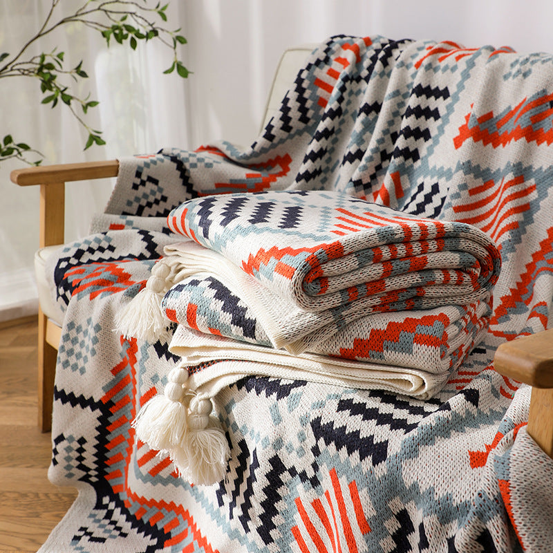 Boho Beach Sunset Blanket