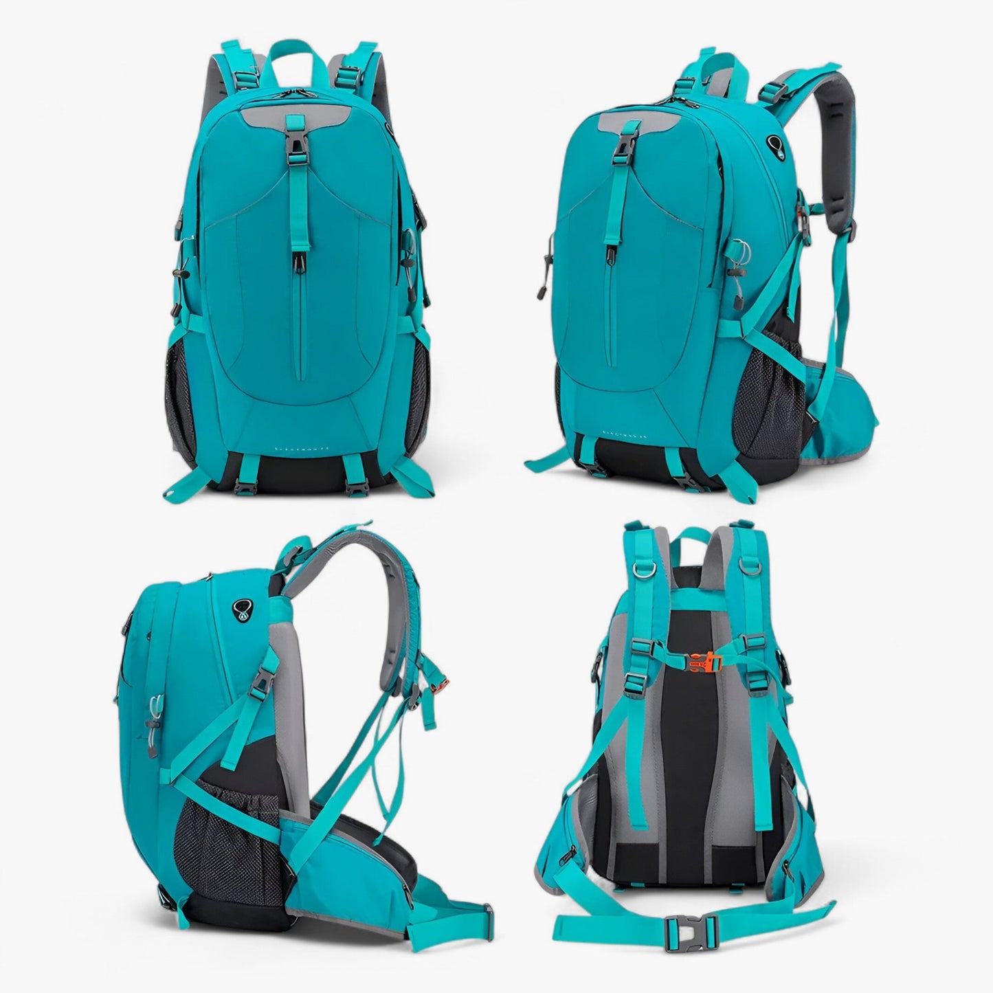 40L Waterproof Hiking Backpack with Breathable Straps and Compartments