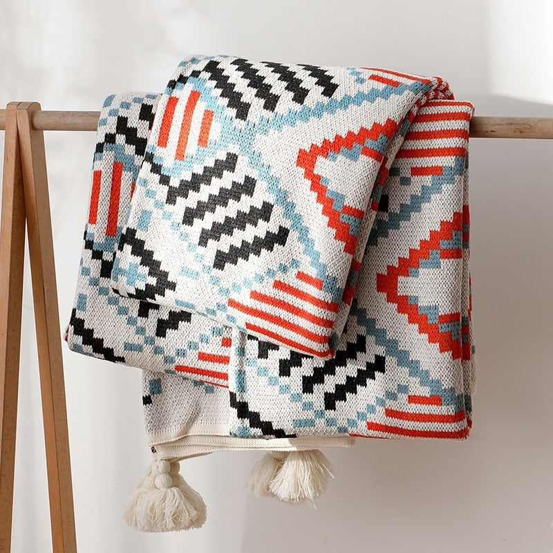 Boho Beach Sunset Blanket