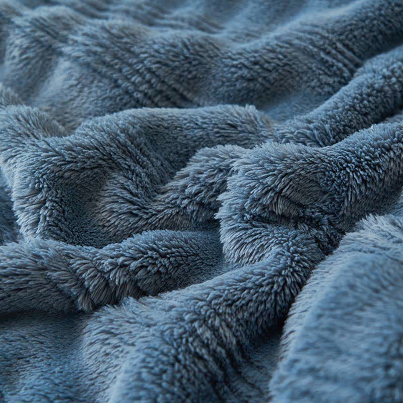 Reversible fleece blanket