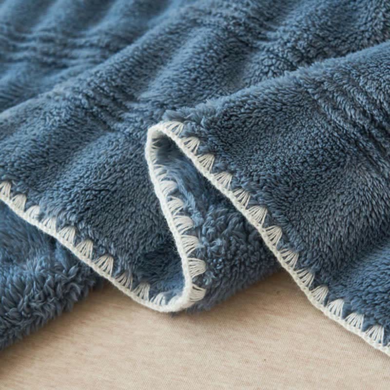 Reversible fleece blanket