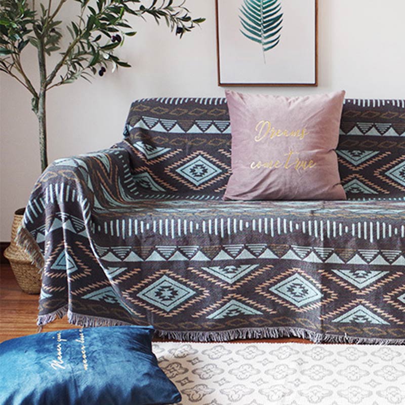 Boho Tassel Camping Blanket