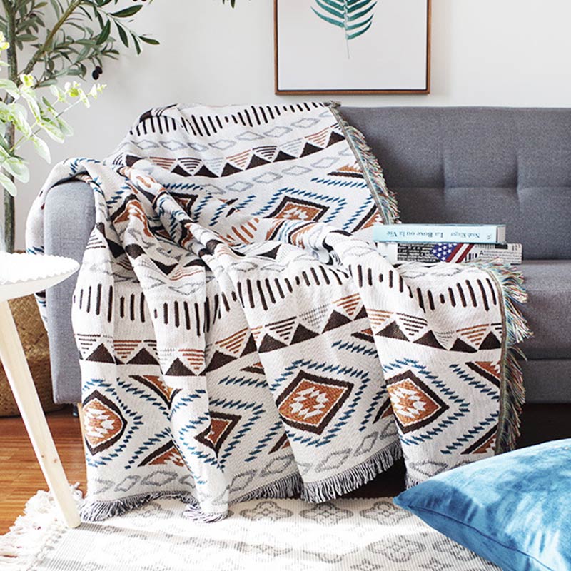 Boho Tassel Camping Blanket