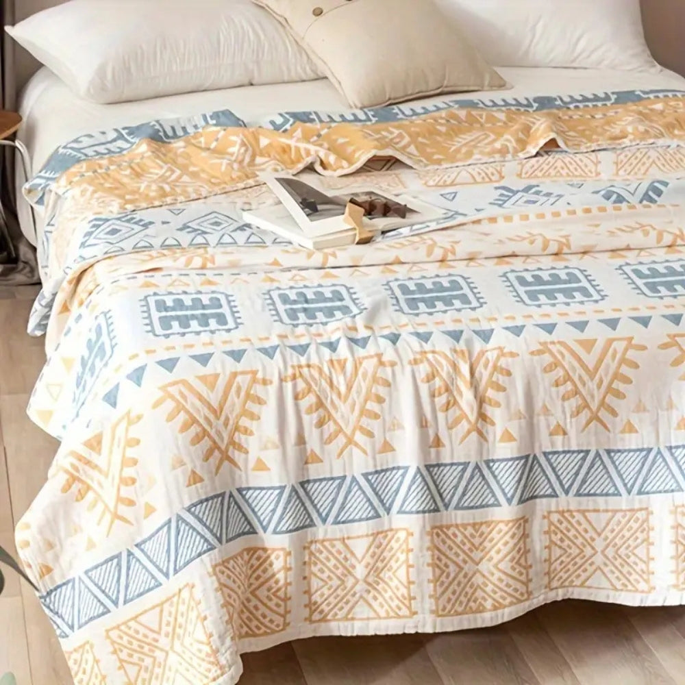 Aztec Layers Cotton Blanket