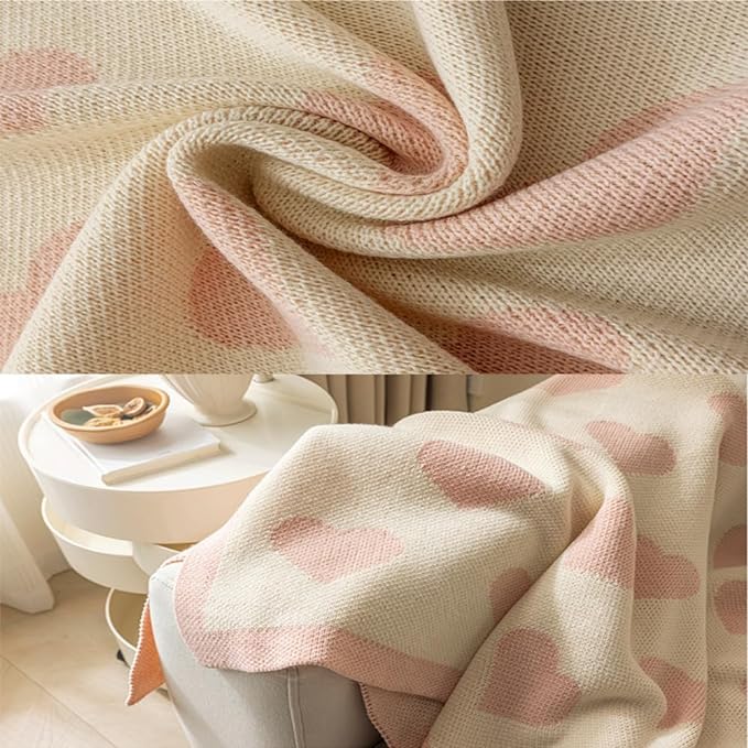 Charming Hearts Sofa Blanket