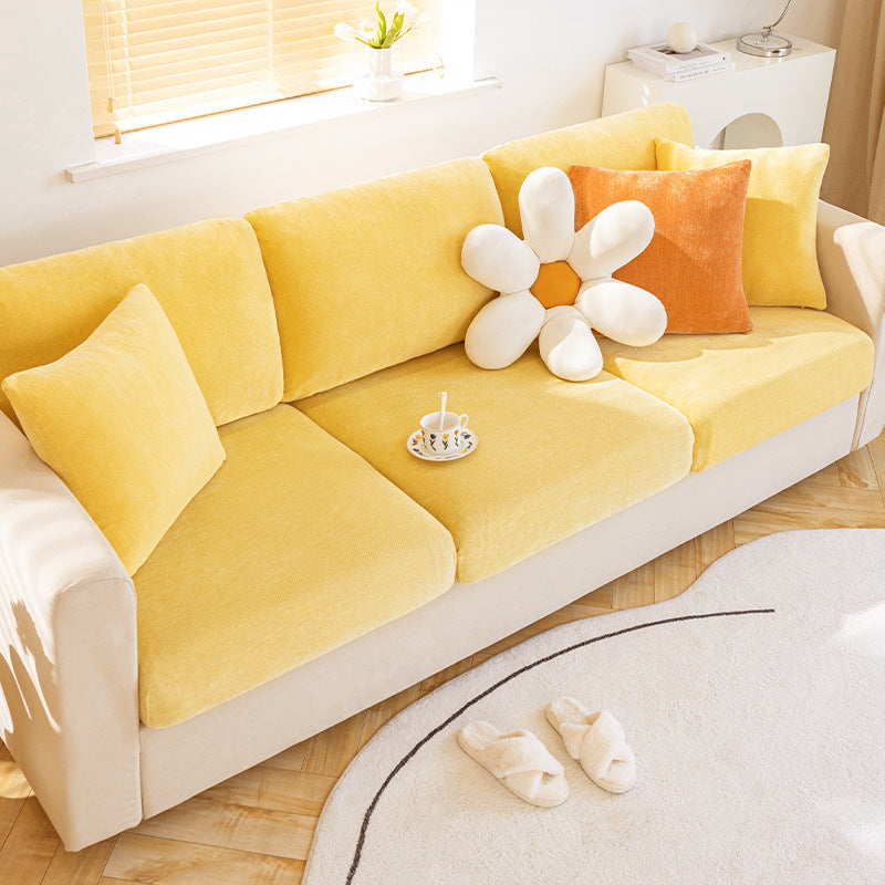 Chenille corner sofa cover / sofa seat cushion cover
