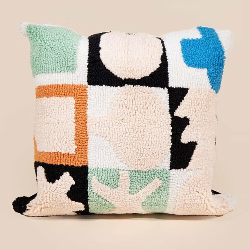 Contemporary Embroidered Sofa Cushion Covers in Soft Microfiber Blend with Loop Velvet Design – Stylish Home Decor 6