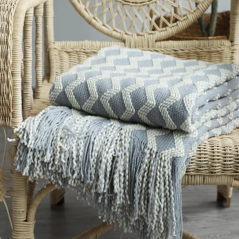 Nordic knit blanket
