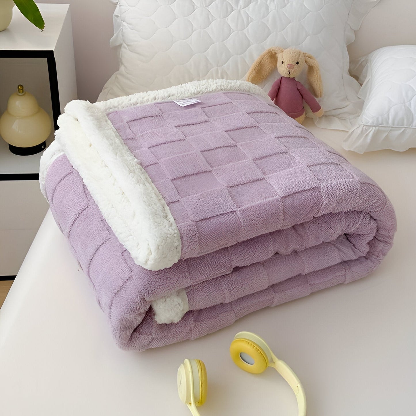 Reversible, Thick Fleece Blanket for Winter