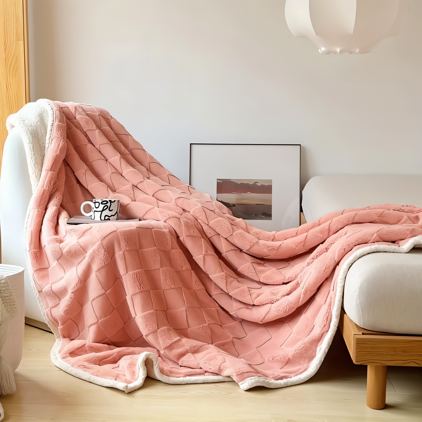Reversible, Thick Fleece Blanket for Winter