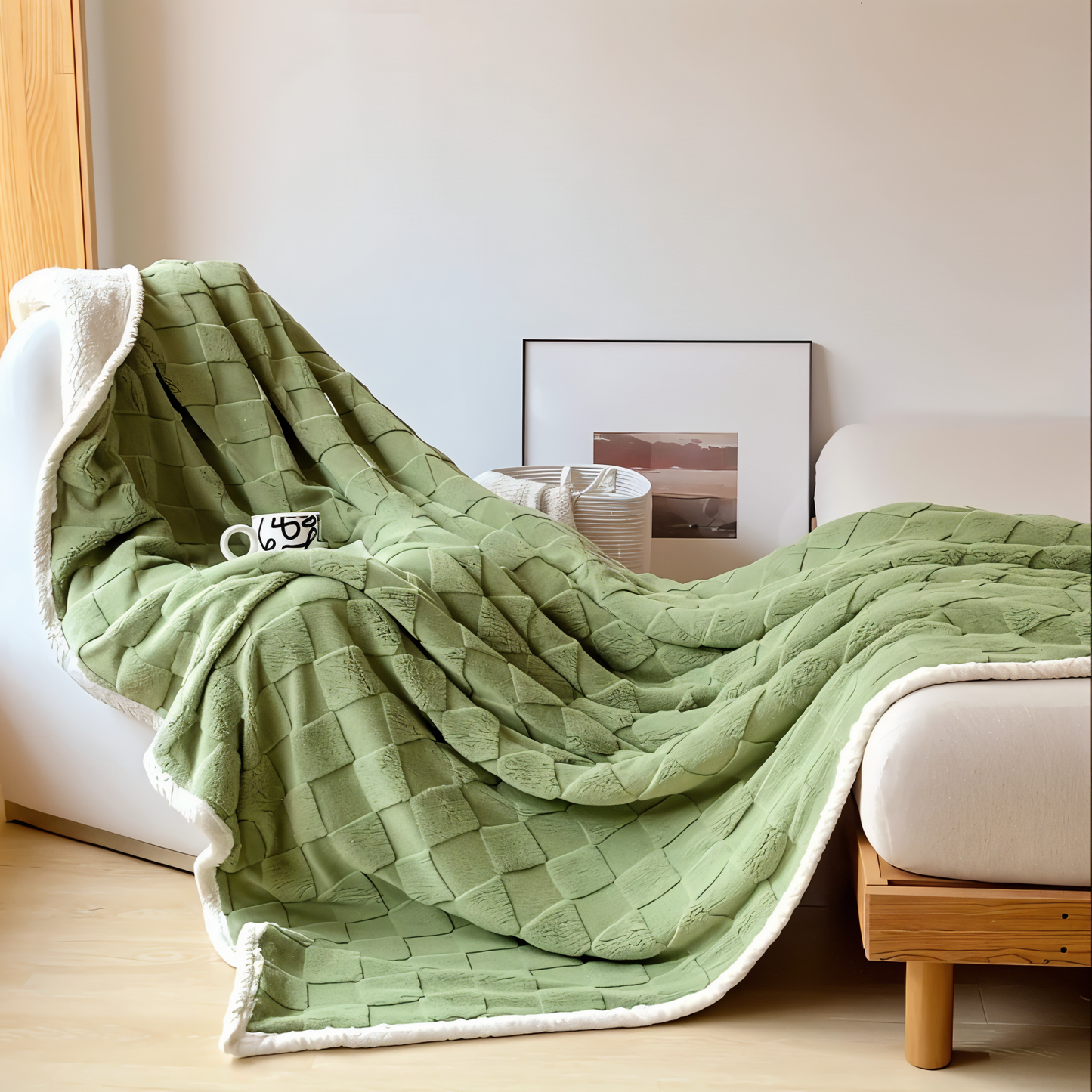 Reversible, Thick Fleece Blanket for Winter