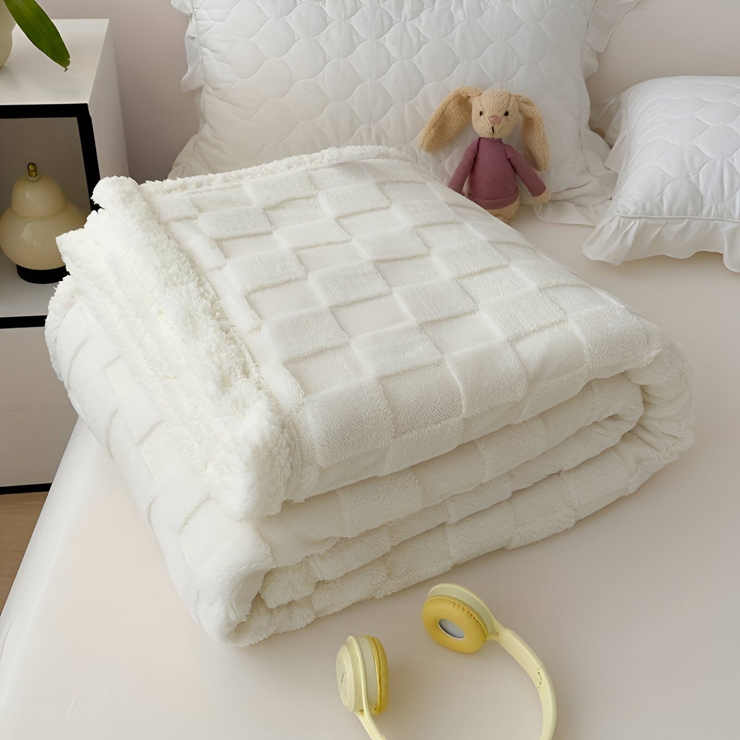 Reversible, Thick Fleece Blanket for Winter