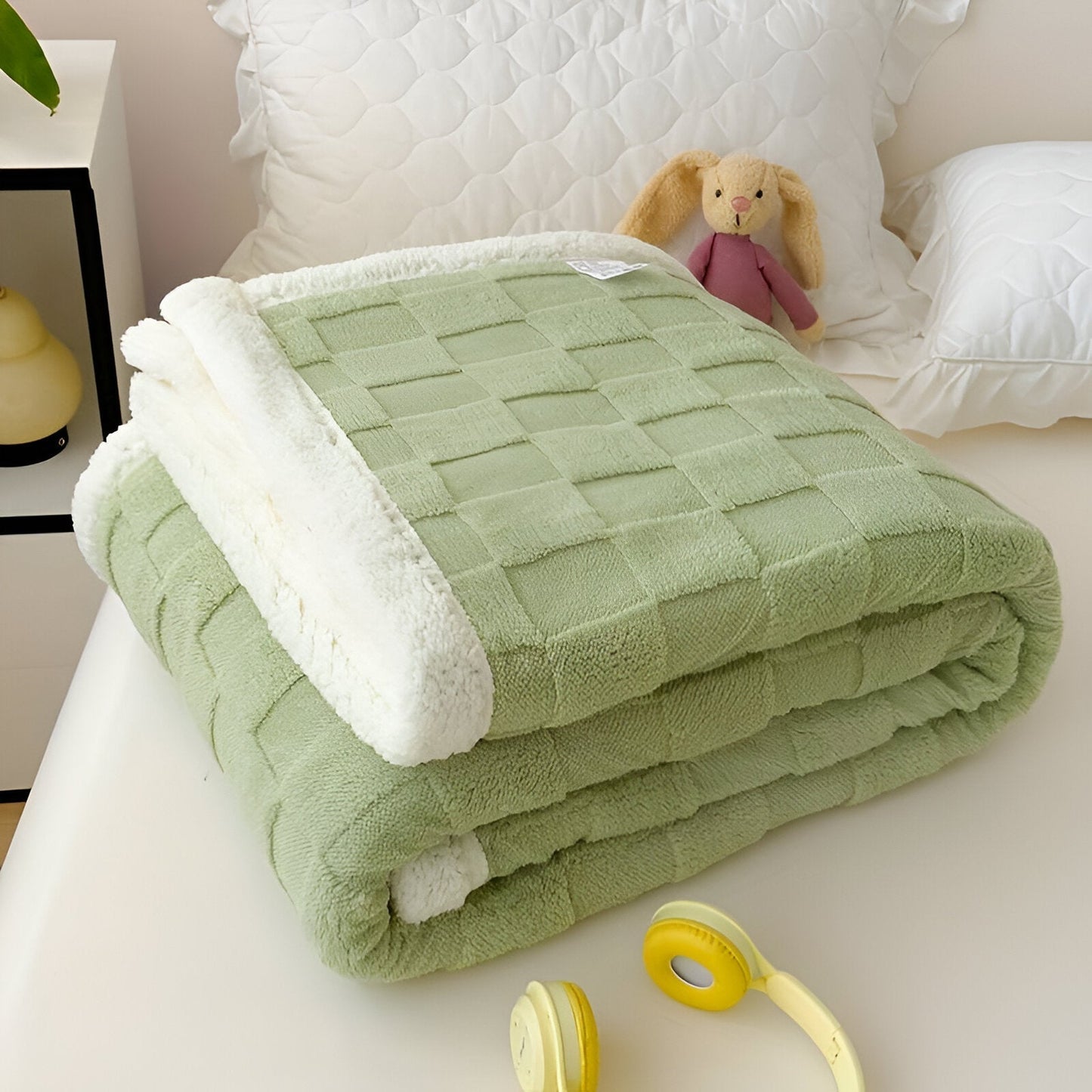 Reversible, Thick Fleece Blanket for Winter