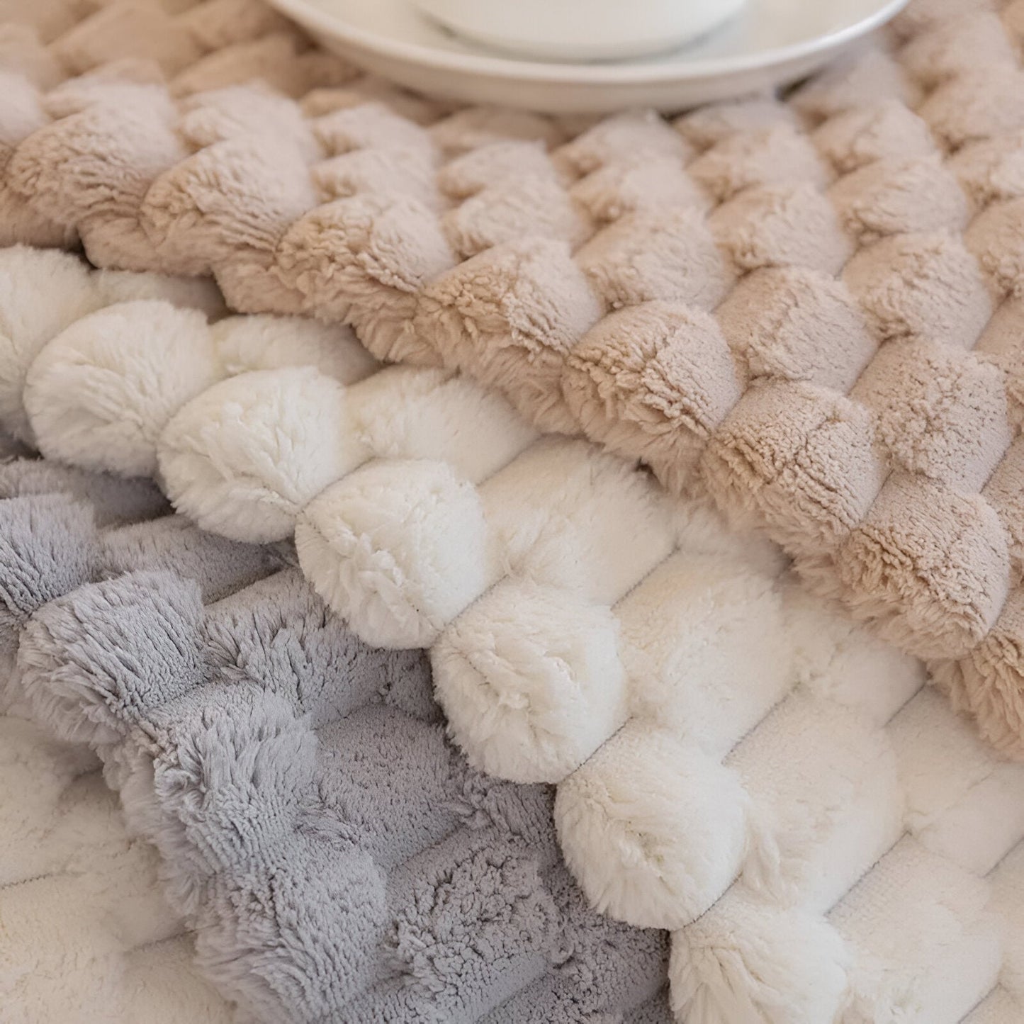 Luxurious Textured Throw Blanket