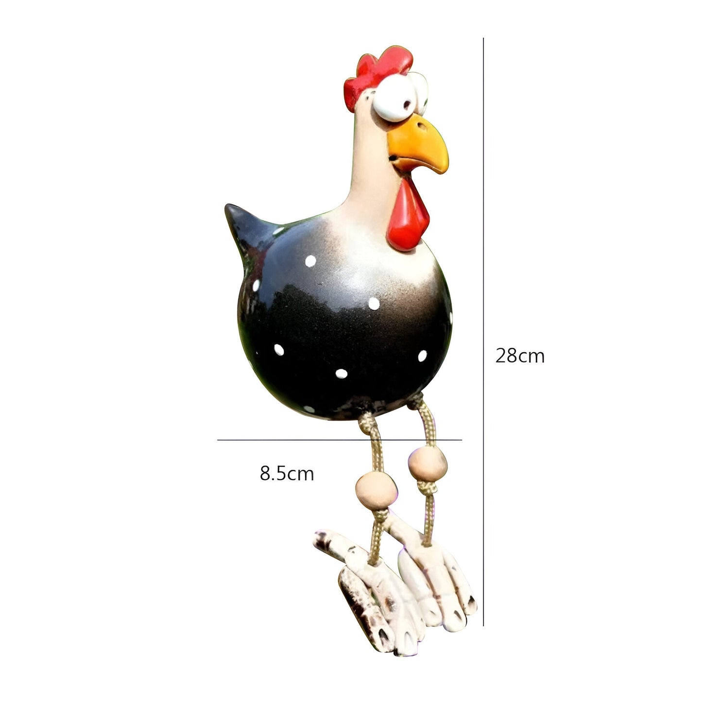 Durable Resin Chicken Statue for Outdoor Garden Decor