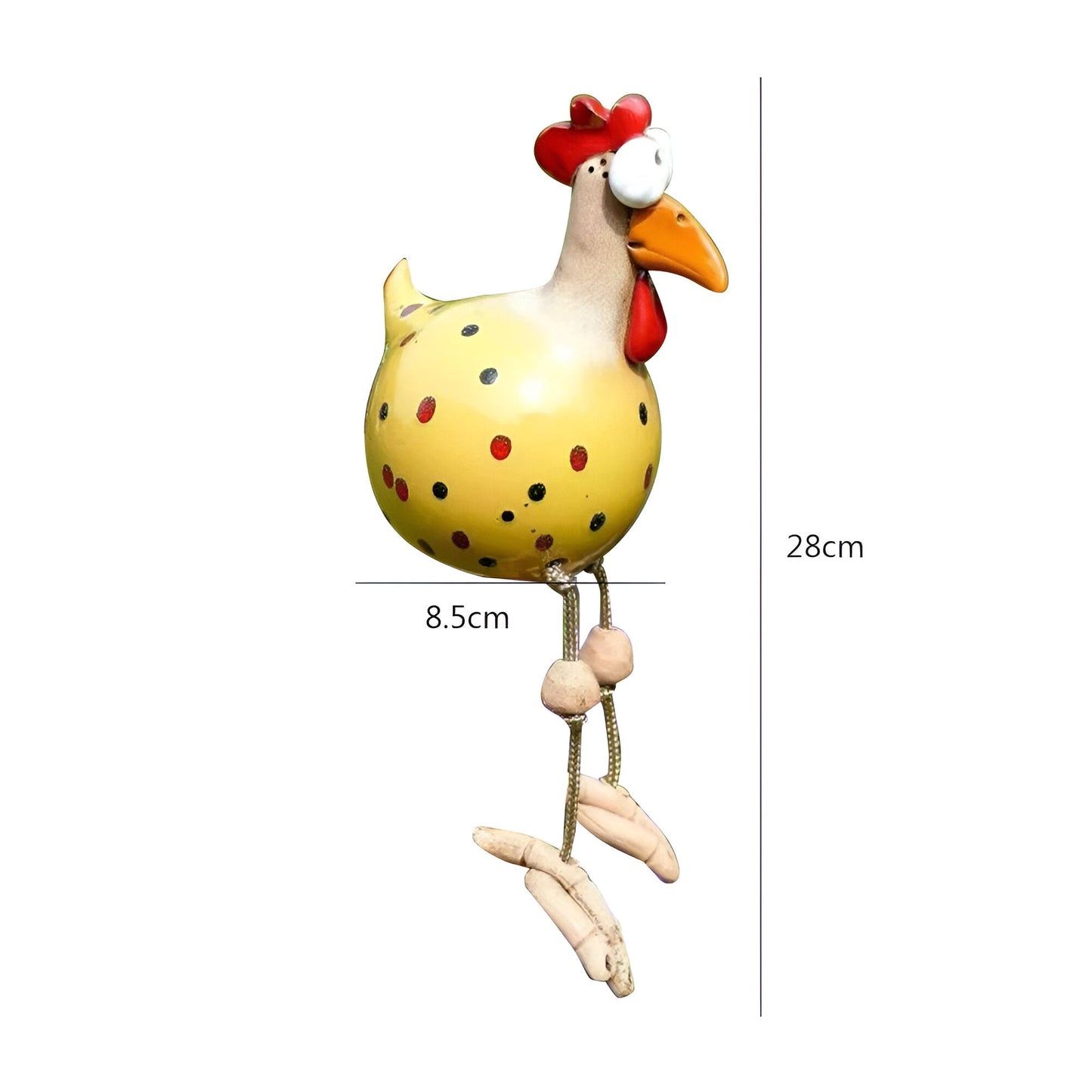 Durable Resin Chicken Statue for Outdoor Garden Decor