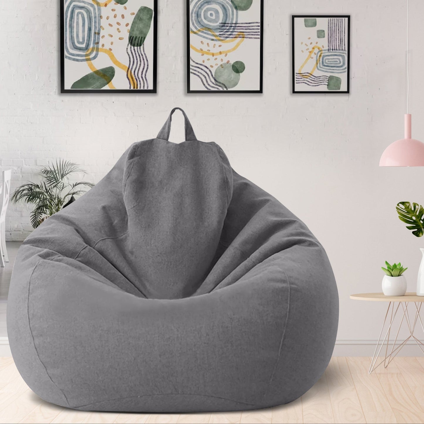 Linen Bean Bag Chair – Ergonomic Seating