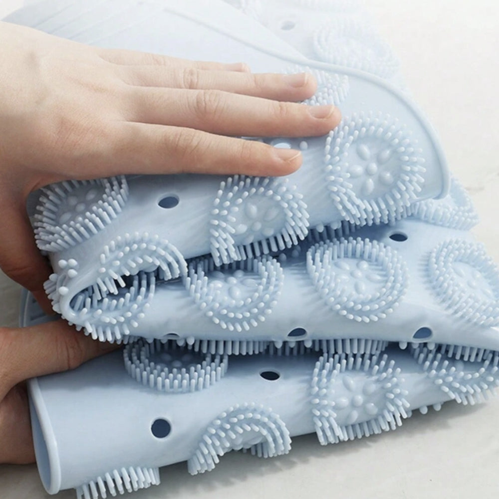 Anti-Slip PVC Shower Mat – Drainage Holes & Textured Comfort