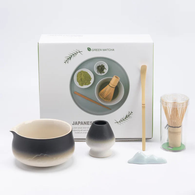 Variant image for Japanese Matcha Tea Set Green Size Standard Ceramic Bamboo-7