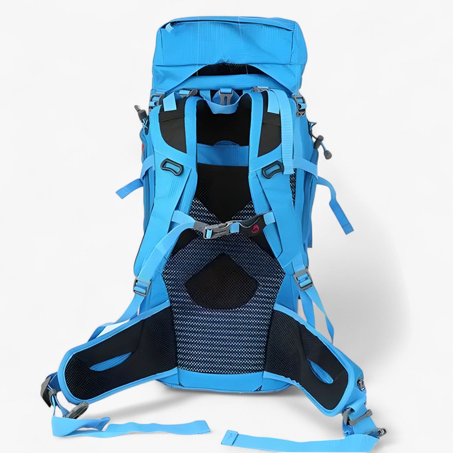 Waterproof 65L Travel Backpack with Ergonomic Design and Multiple Pockets