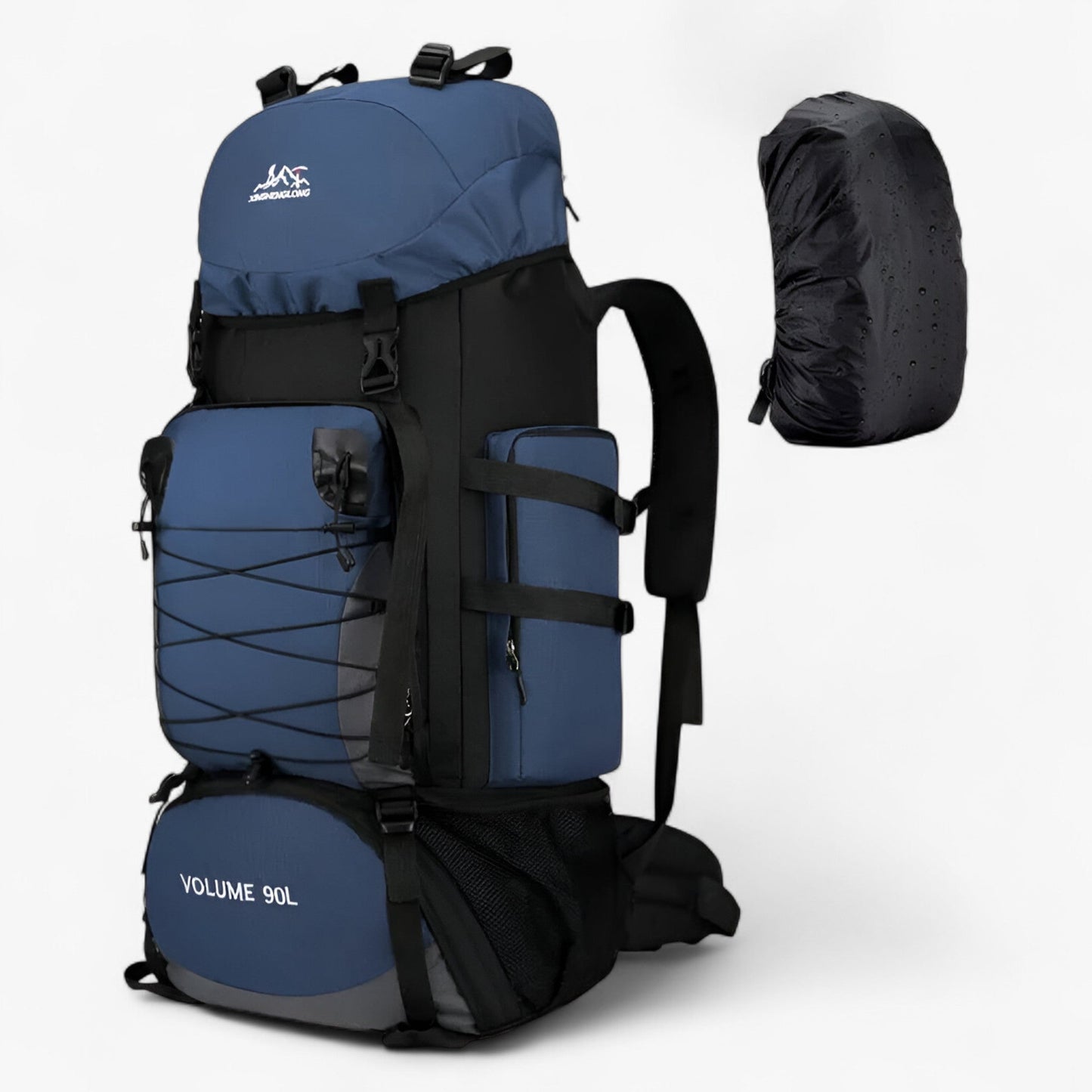 Waterproof Travel Backpack, 90L Capacity, Ergonomic Design for Hiking
