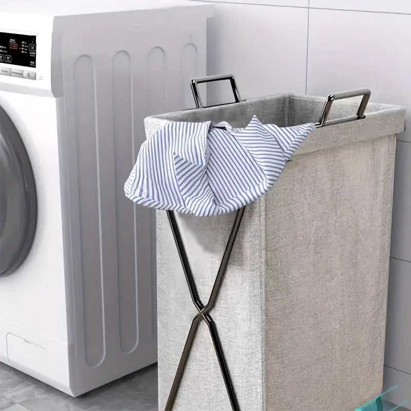 Foldable Laundry Basket with Generous Volume and Moisture Protection
