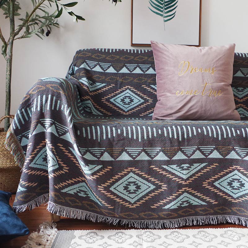 Boho Tassel Camping Blanket