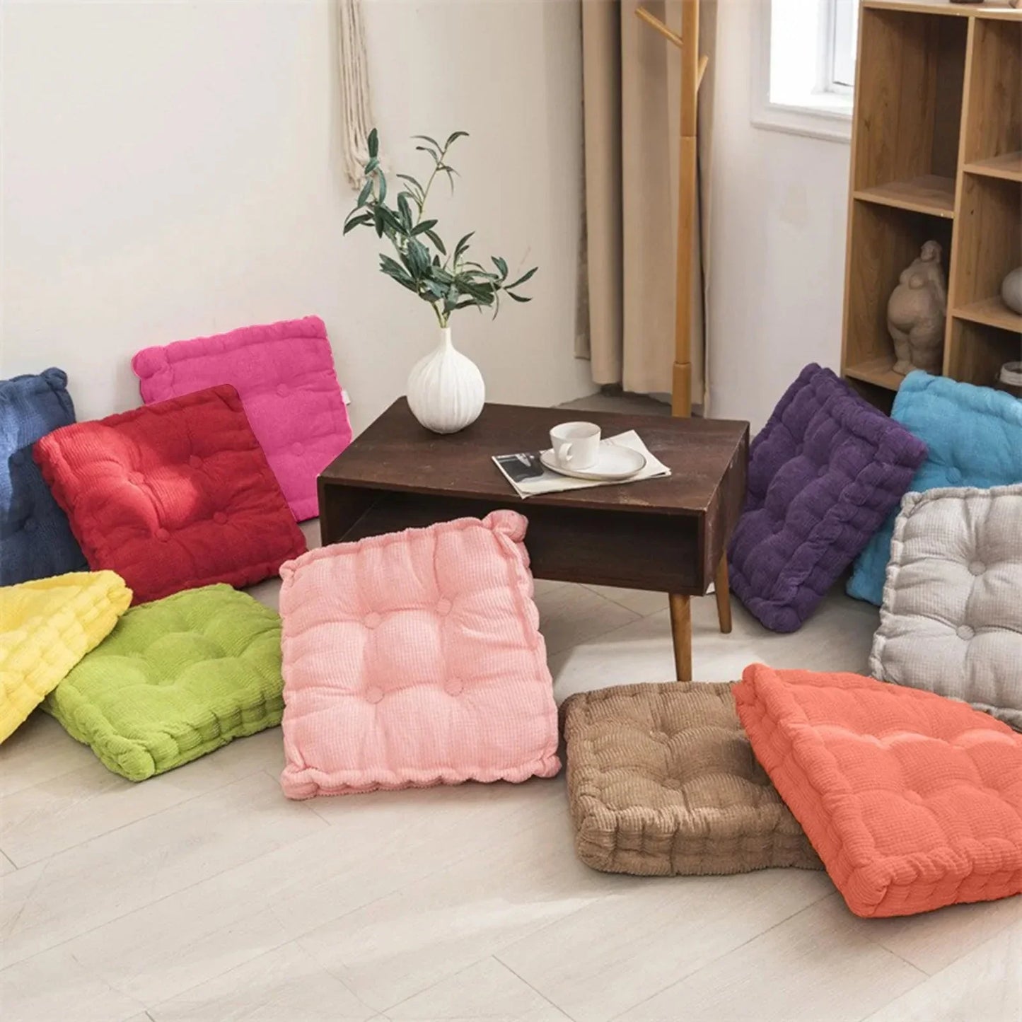 Corduroy Meditation Floor Cushion