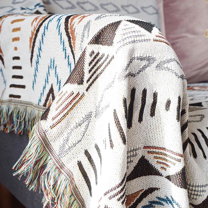 Boho Tassel Camping Blanket
