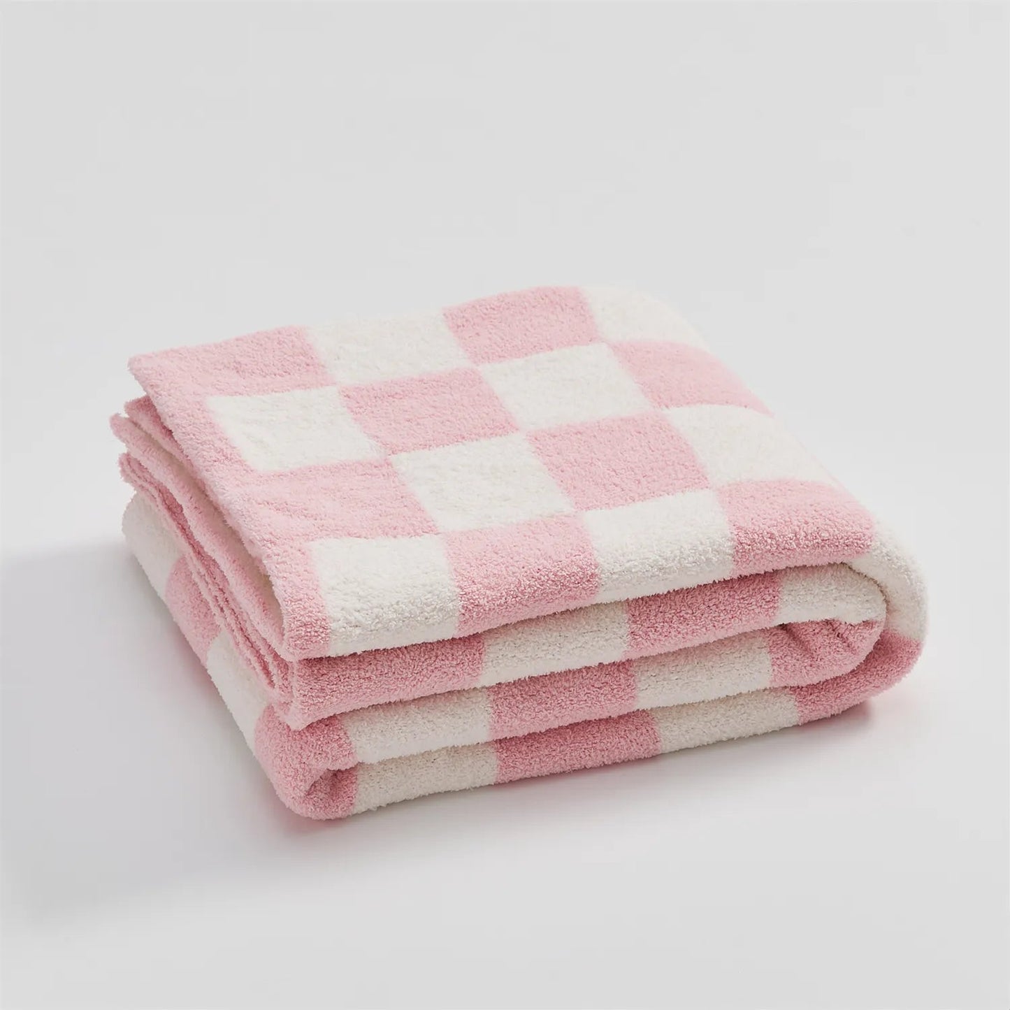Stylish checked blanket with check pattern
