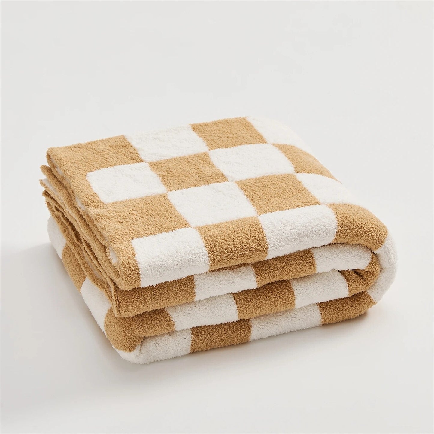 Stylish checked blanket with check pattern