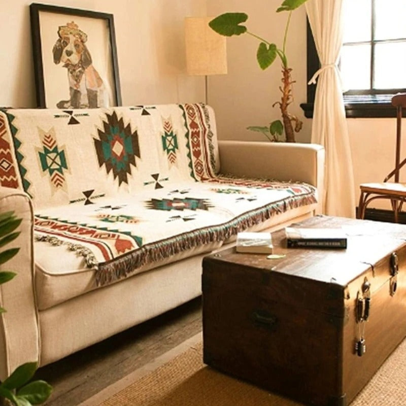 Bohemian Style Blanket for Indoor and Outdoor Use