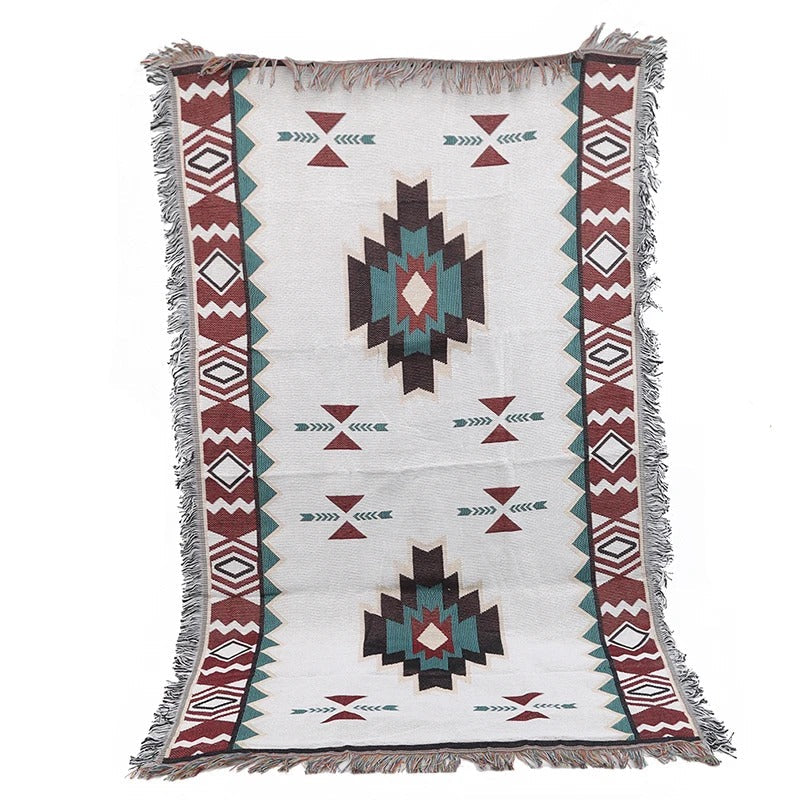 Bohemian Style Blanket for Indoor and Outdoor Use