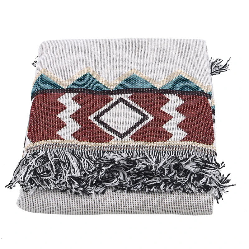 Bohemian Style Blanket for Indoor and Outdoor Use