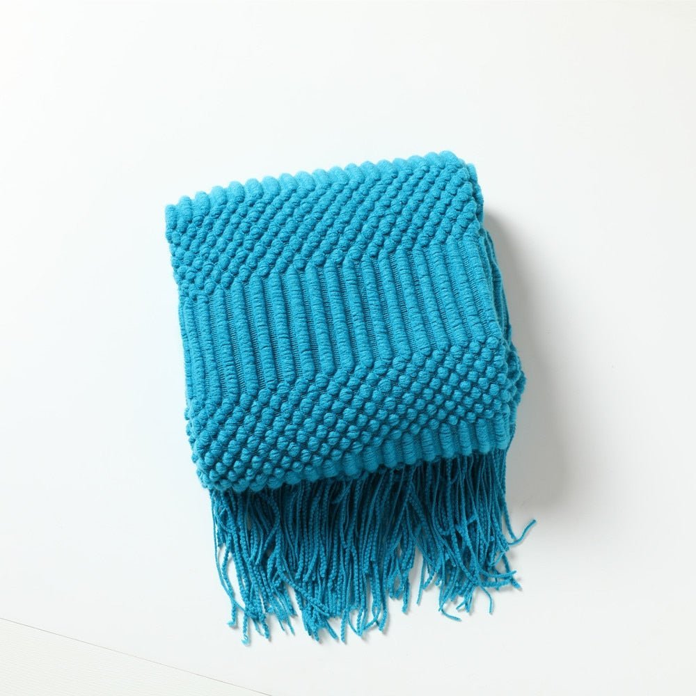 Cozy Knit Blanket for Sofa and Bed