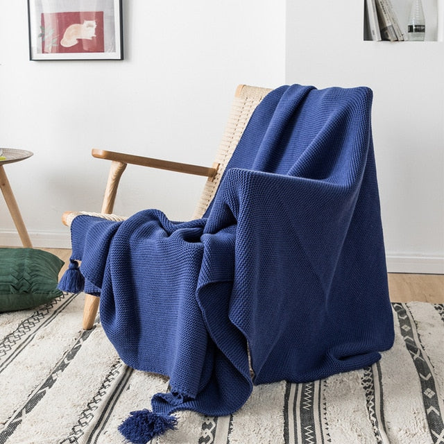 Luxurious Knitted Blanket for Cozy Moments