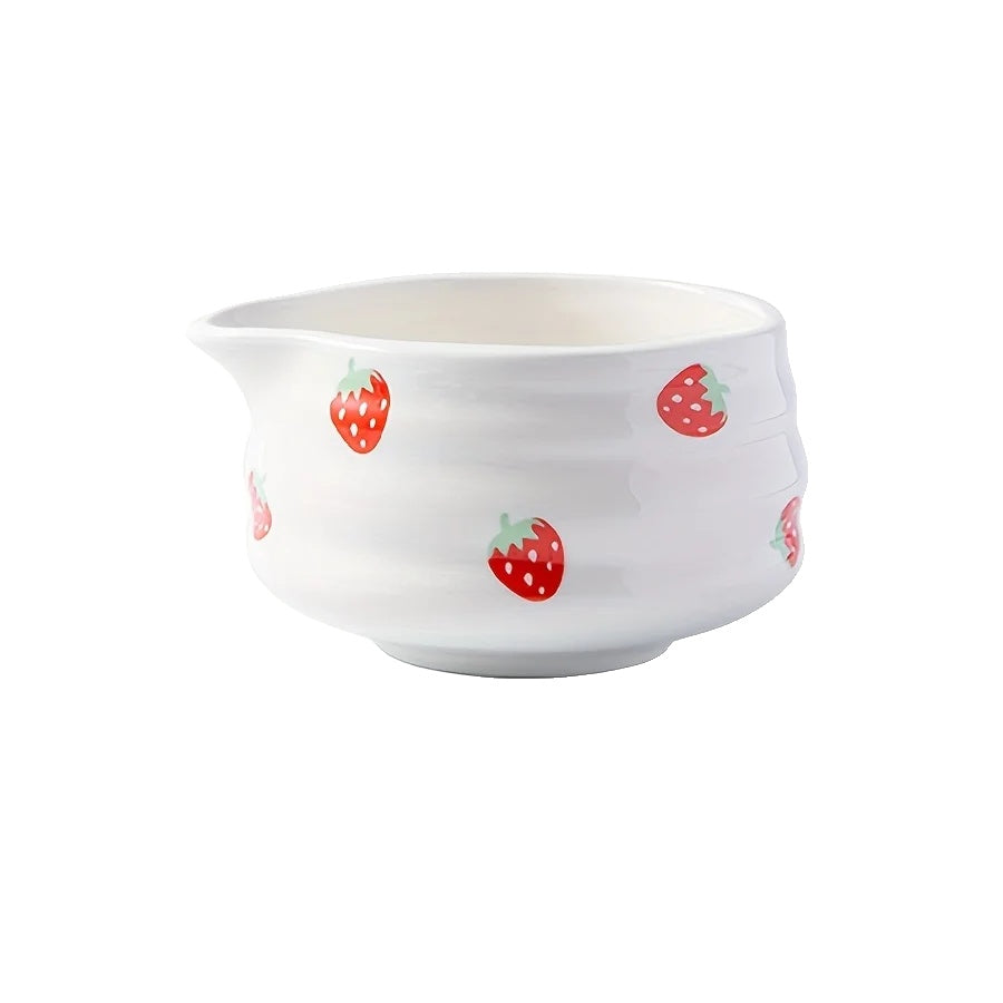Variant image for Japanese Matcha Bowl Set Strawberry Design Size One High-Quality Ceramic-3