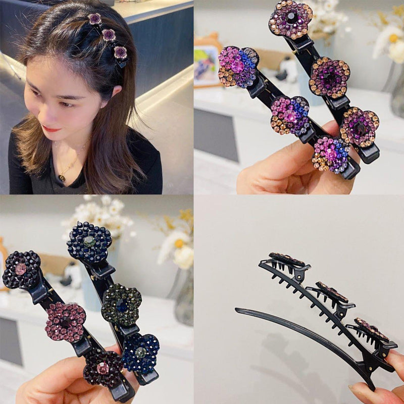 50% Off - RadiantPetal - Hair clip with crystal flower - Last day discount