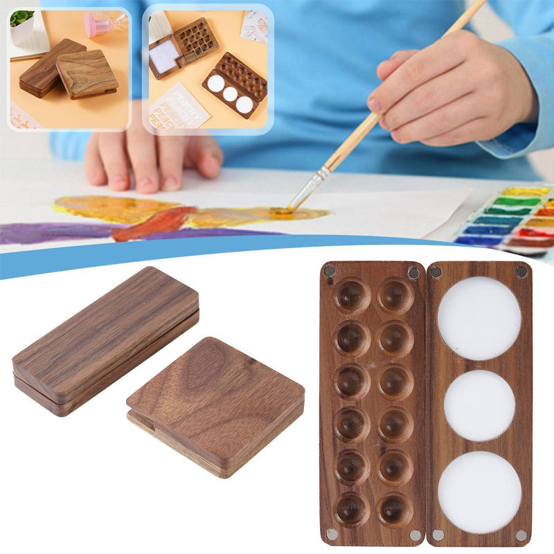 50% OFF | GoPalette - Portable Walnut Watercolor Palette [Last day discount]