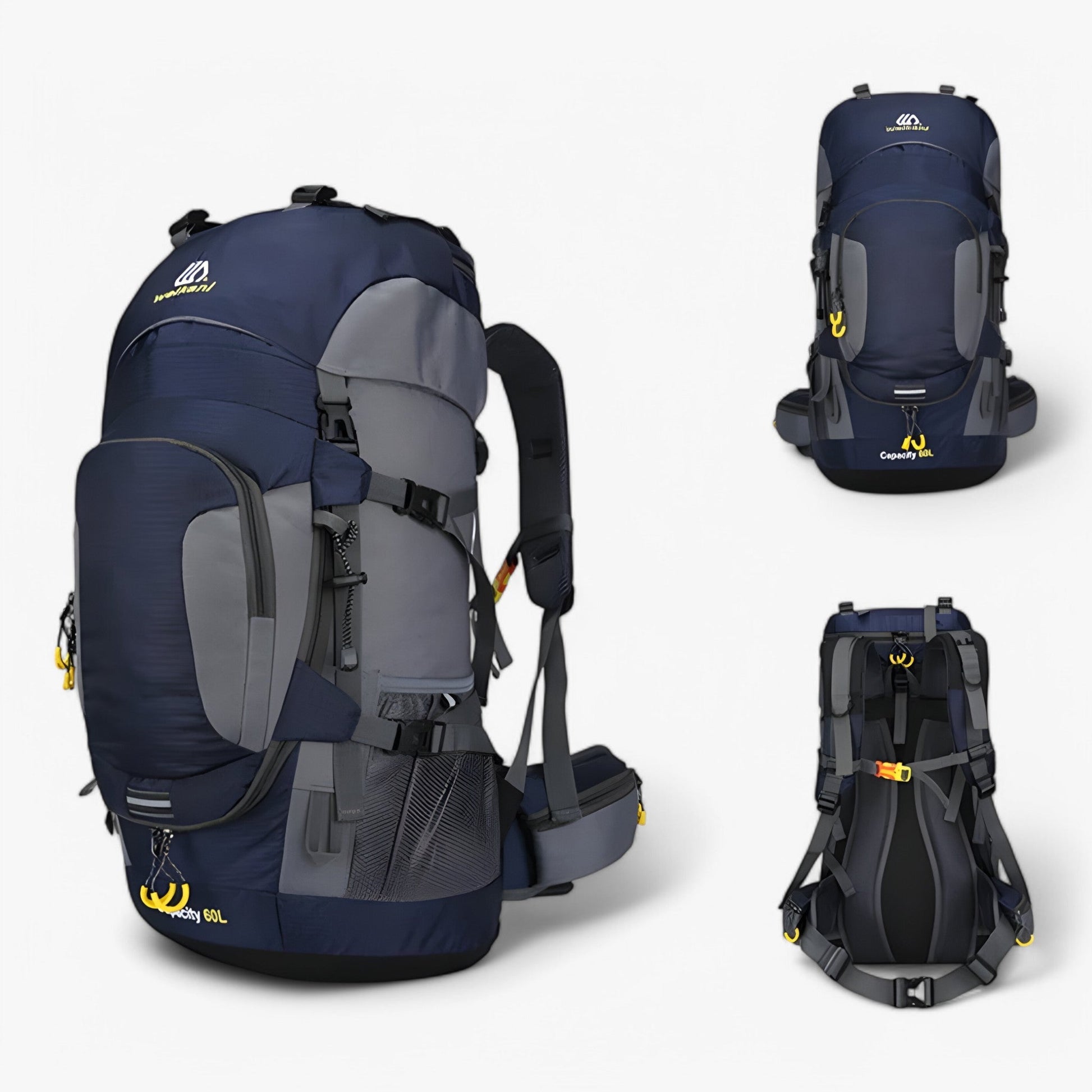 Waterproof 60L Travel Backpack with Ergonomic Design and Smart Organization for Hiking and Camping-5