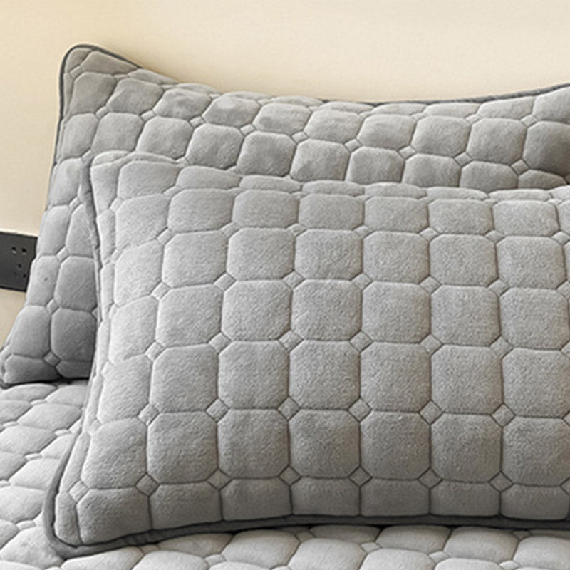 Soft Square-Textured Bedspread
