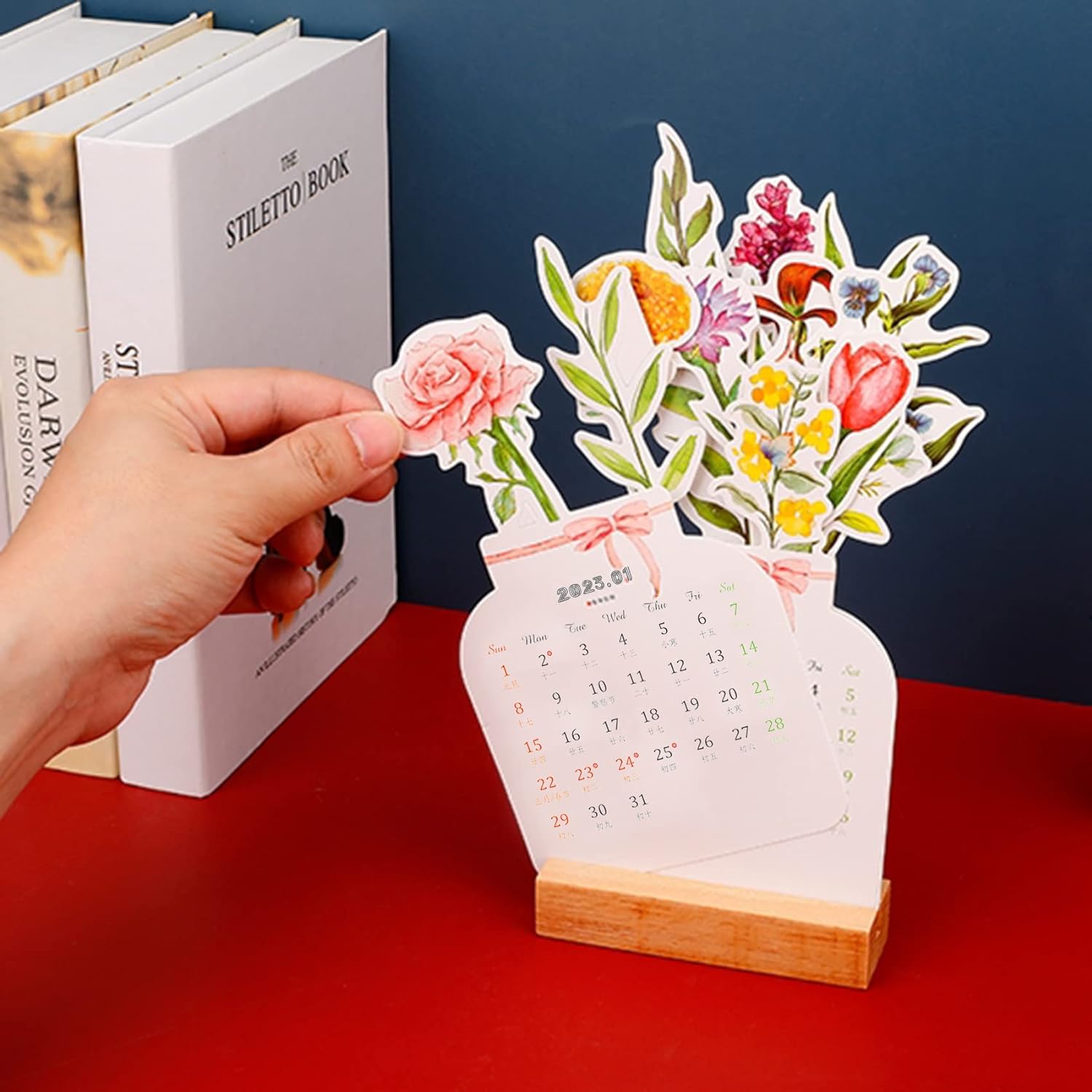 50% off - FloraPlan - Floral desk calendar - Limited Discount