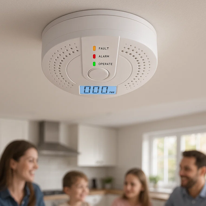 Carbon Monoxide Detector with LCD Display